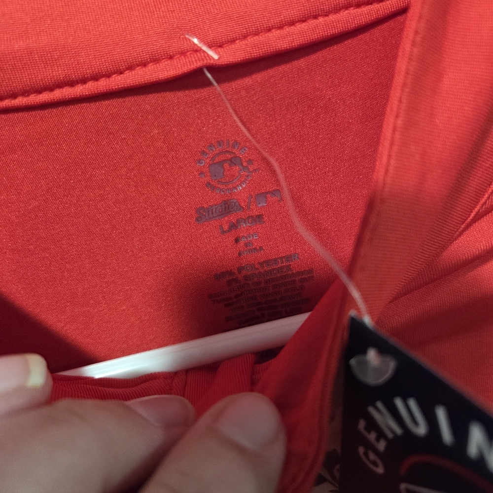 New with tags stiches mlb Philadelphia Phillies Womens Large dry fit quarter zip - Picture 5 of 7